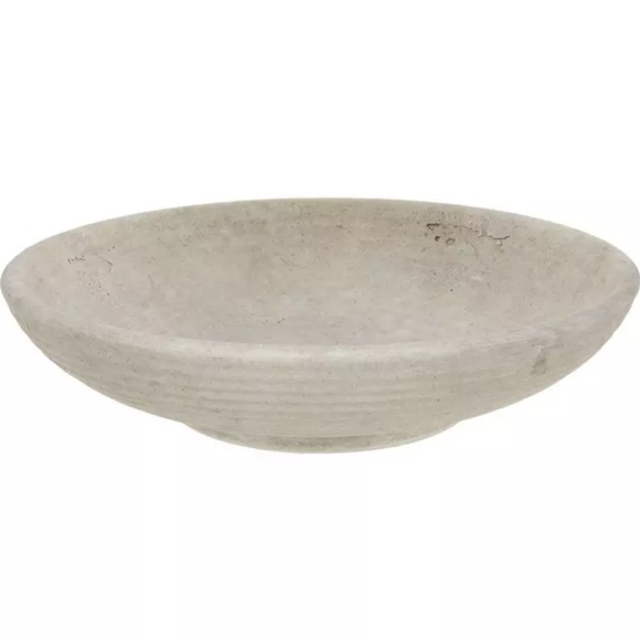 Stoneware Light Gray Decorative Bowl 2.9" h x 12.25" w x12.25" d - Picture 2 of 6